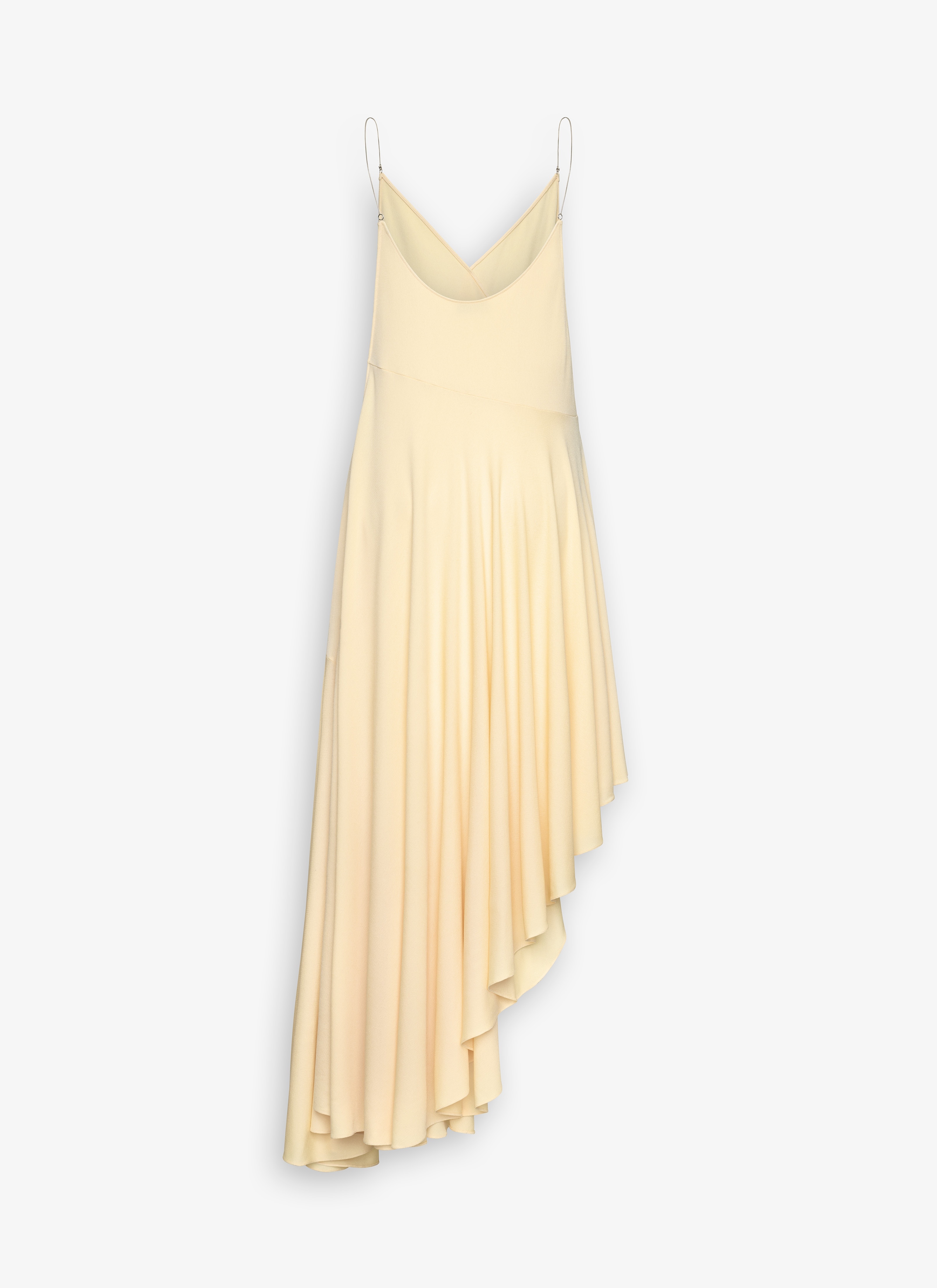 MATTE JERSEY ASYMMETRICAL SLIP DRESS - 4