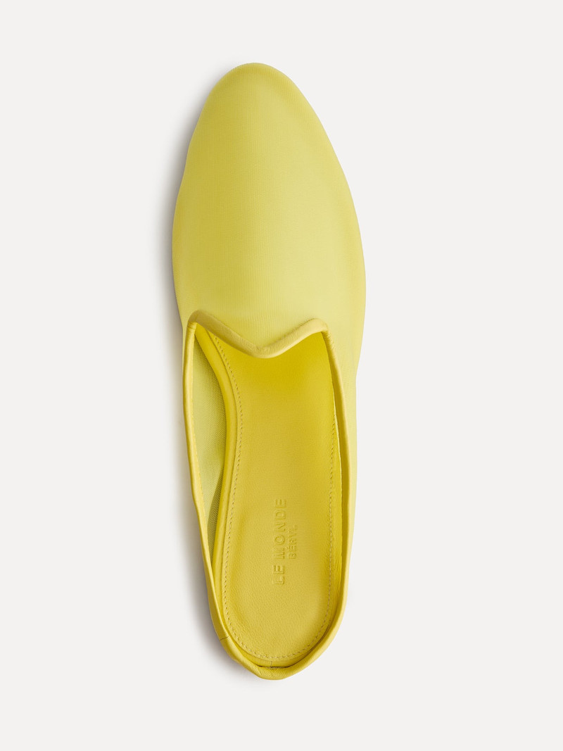 LE MONDE BÉRYL Venetian Mule / Yellow Mesh outlook