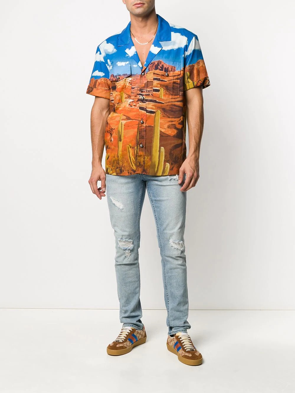 printed bowling shirt - 2