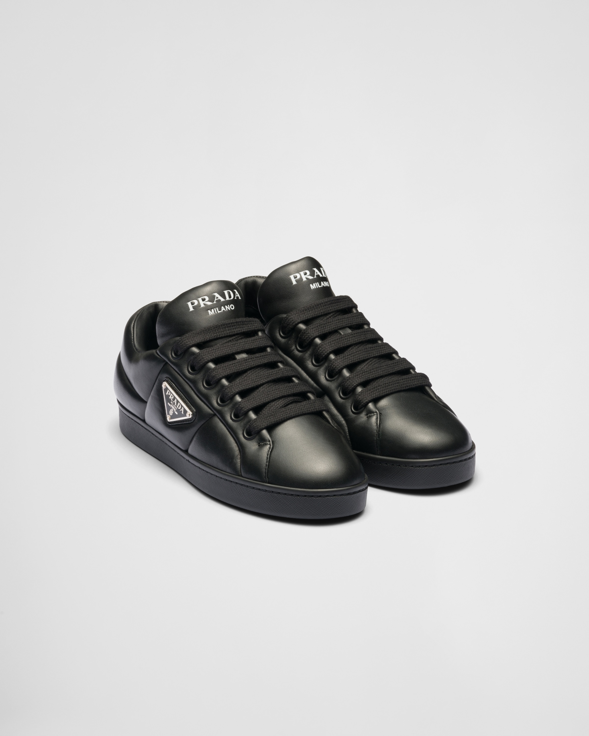 Padded nappa leather sneakers - 1