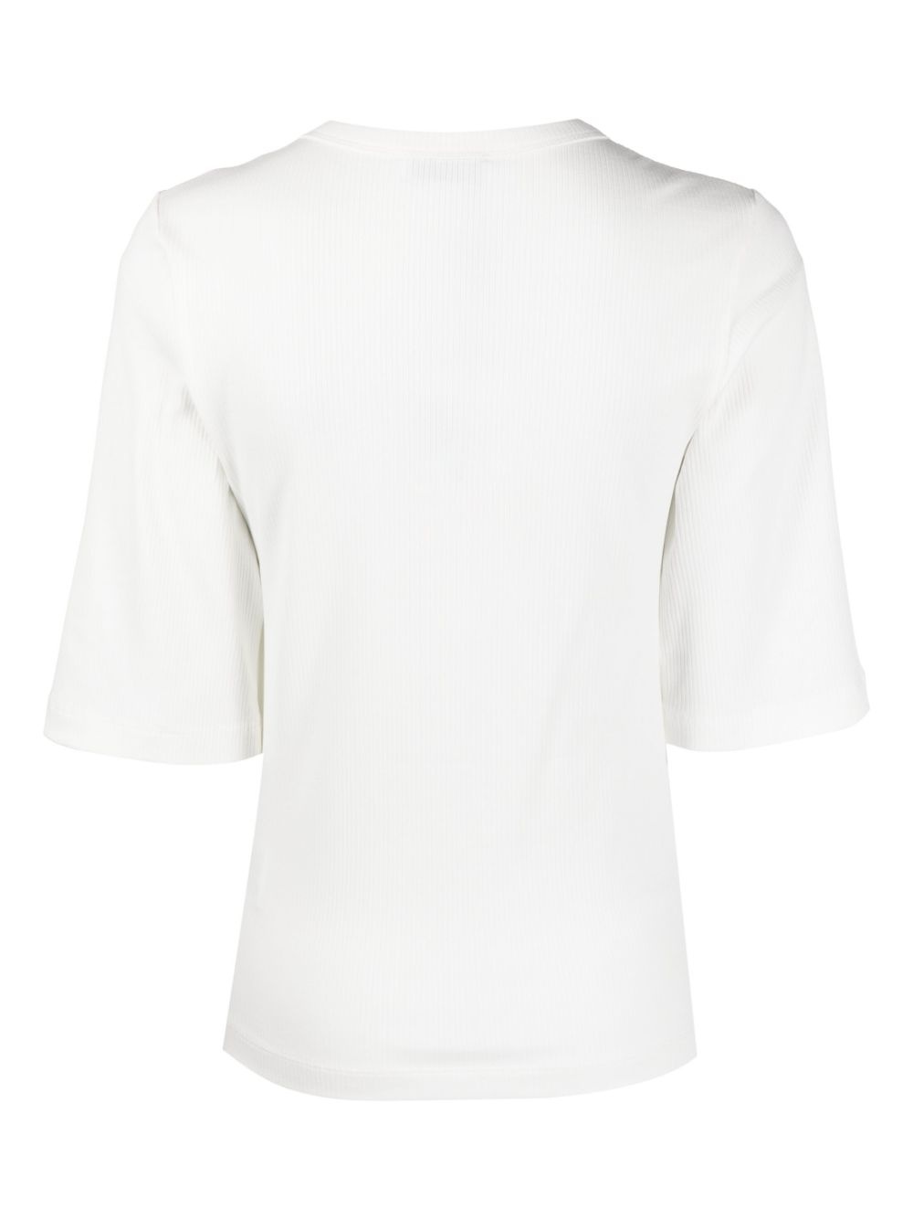 fine-ribbed organic cotton T-shirt - 2