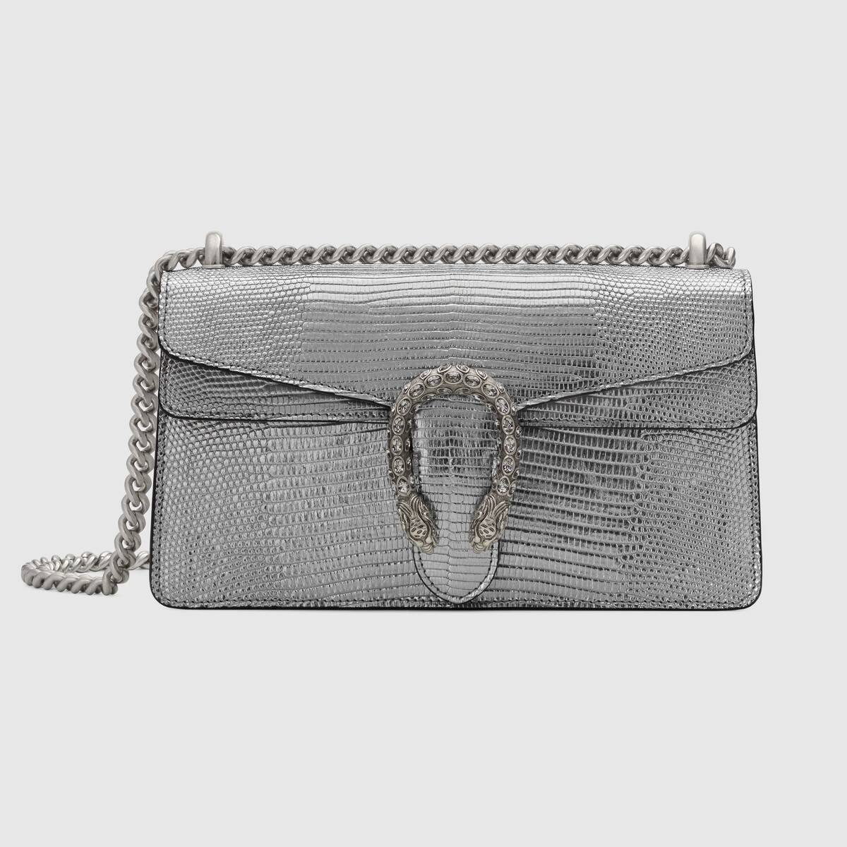 Dionysus metallic lizard small shoulder bag - 1