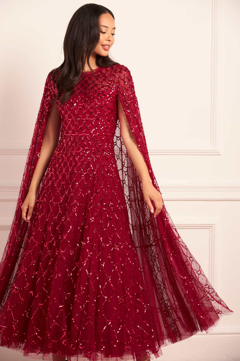 Needle & Thread Heart Lattice Ankle Gown outlook