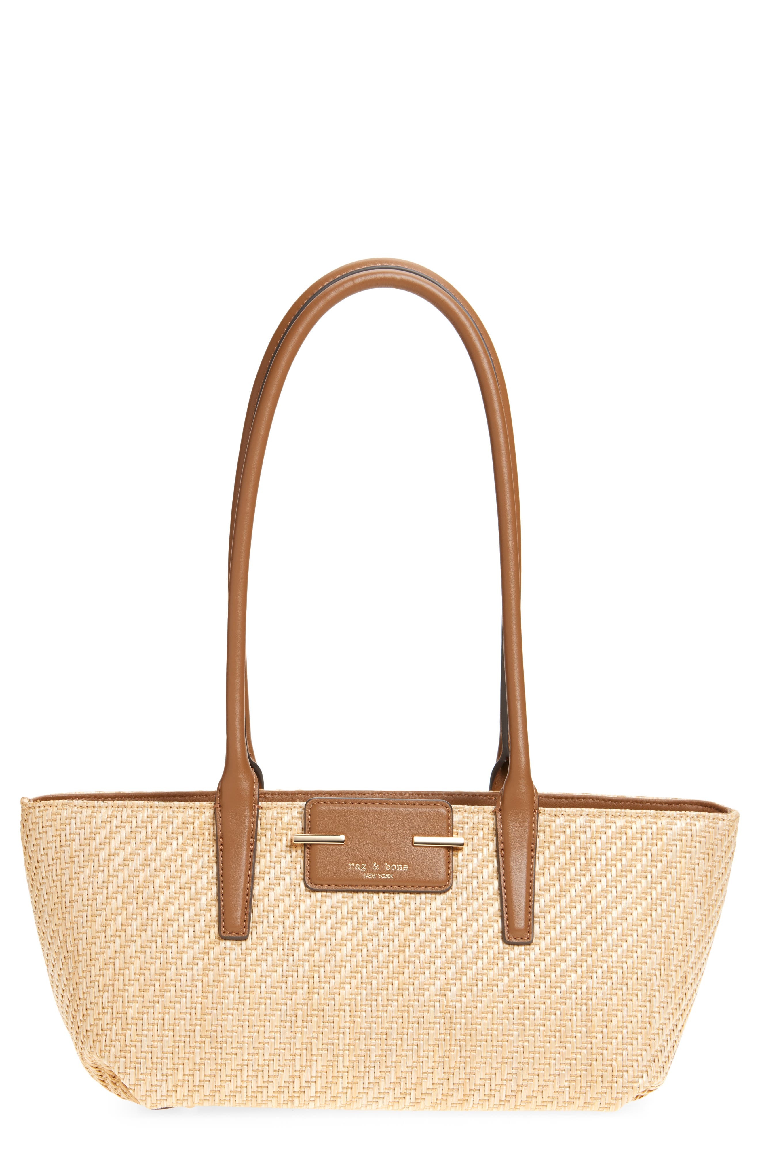 rag & bone Realm Straw Satchel in Natural at Nordstrom - 1
