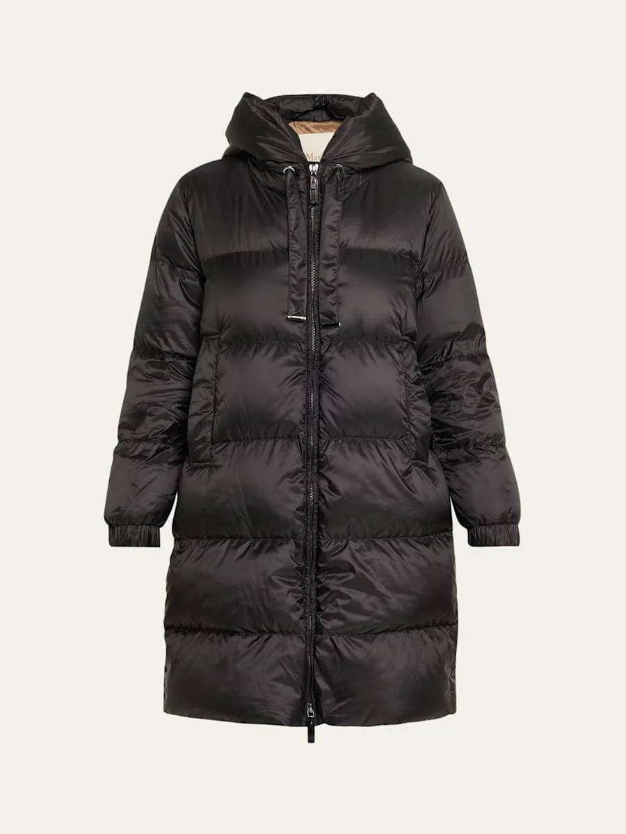Seia Long Hooded Down Jacket - 1