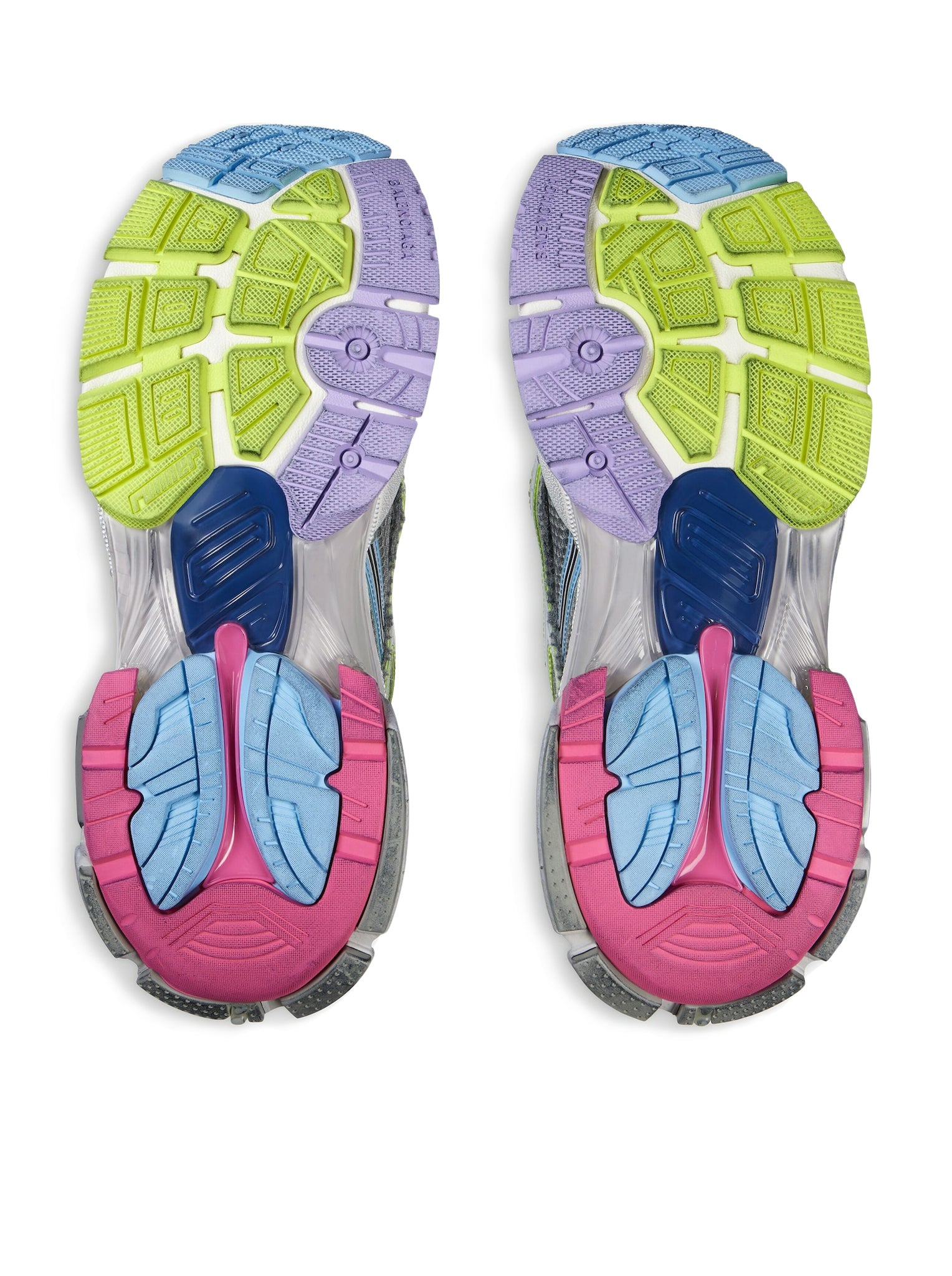 WOMEN`S RUNNER SNEAKER IN WHITE/LILAC/NEON PINK/NAVY - 7