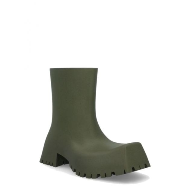 BALENCIAGA Green Trooper rubber Boots | genteroma | REVERSIBLE