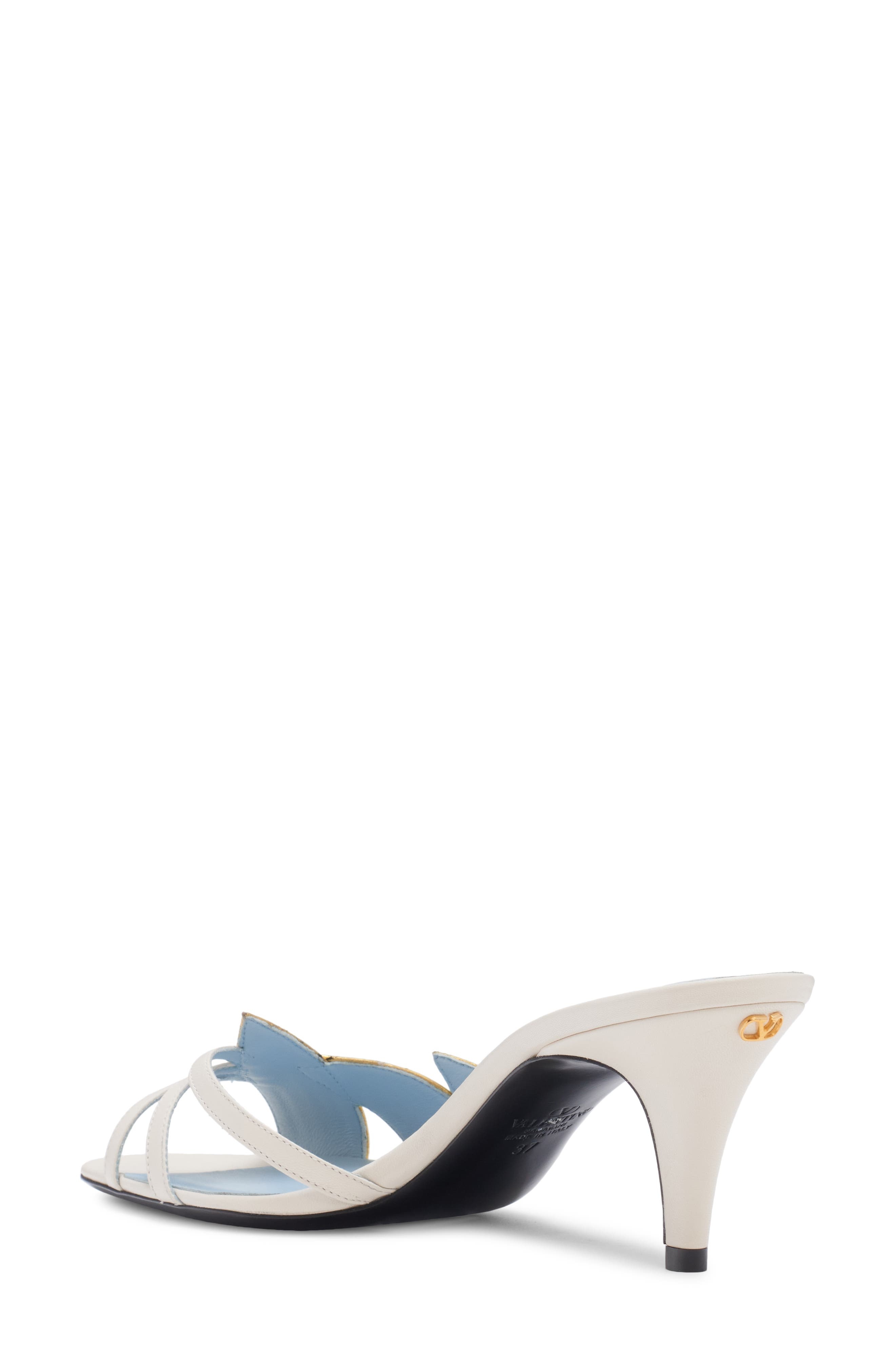 Valentino Garavani Foliage Slide Sandal in Light Ivory/Old Gold at Nordstrom - 2