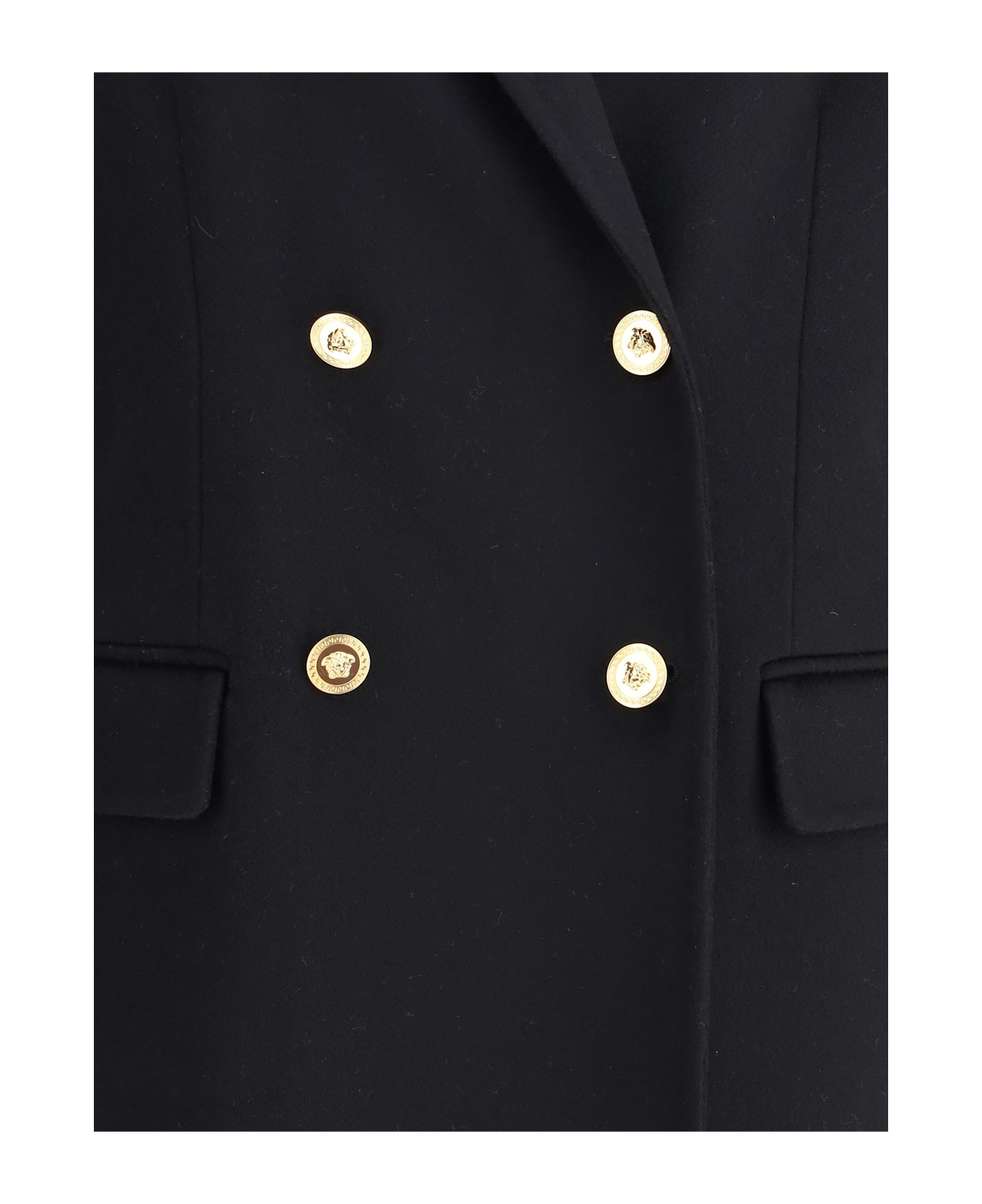 Wool And Cachemire Double-breasted Coat - 3