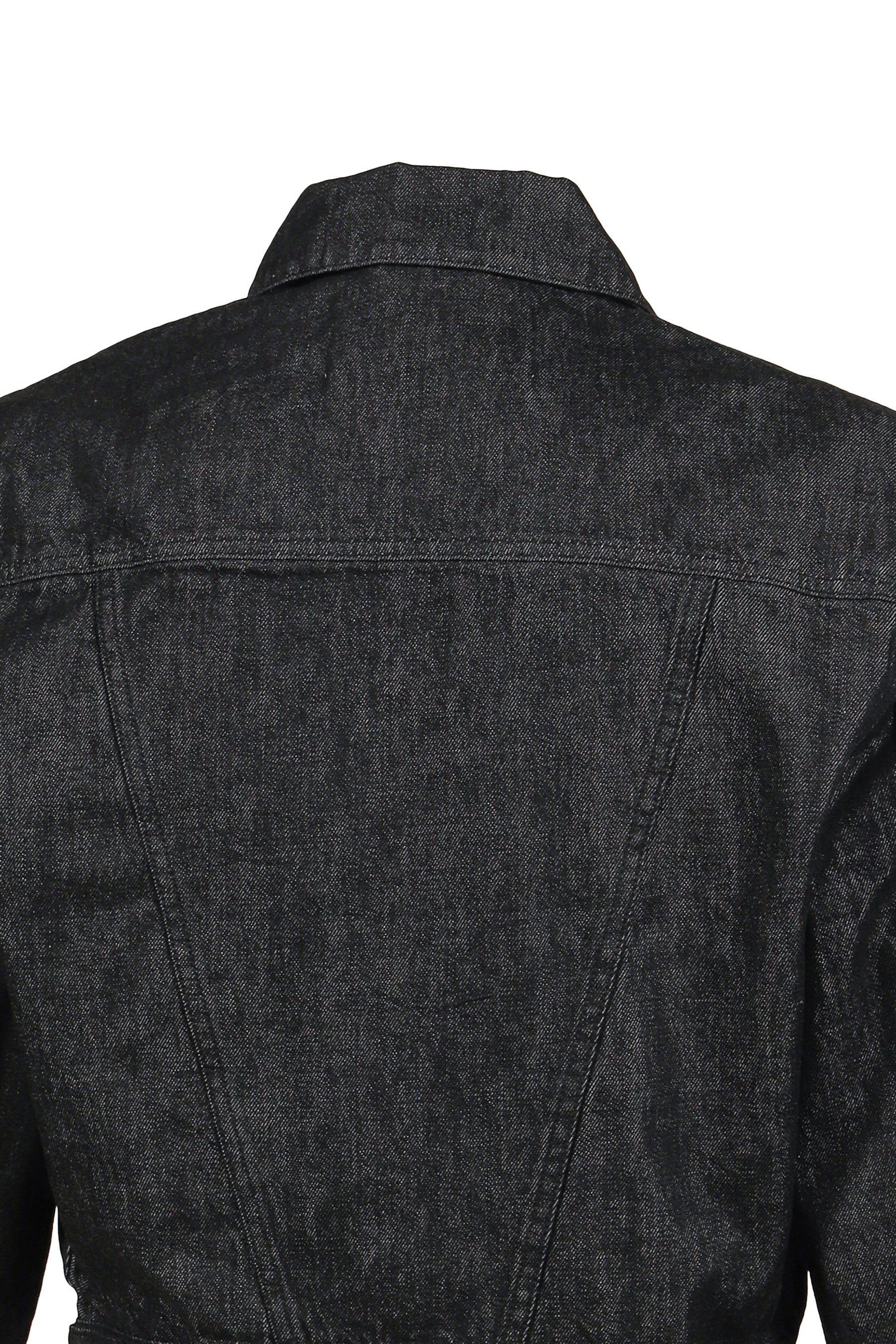 SHRUNKEN DENIM JACKET / RAW BLK - 5