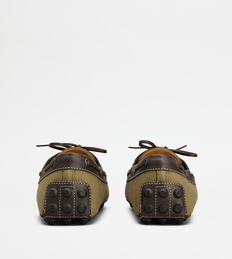 BOAT BUBBLE GOMMINO LOAFERS IN CANVAS AND LEATHER 3