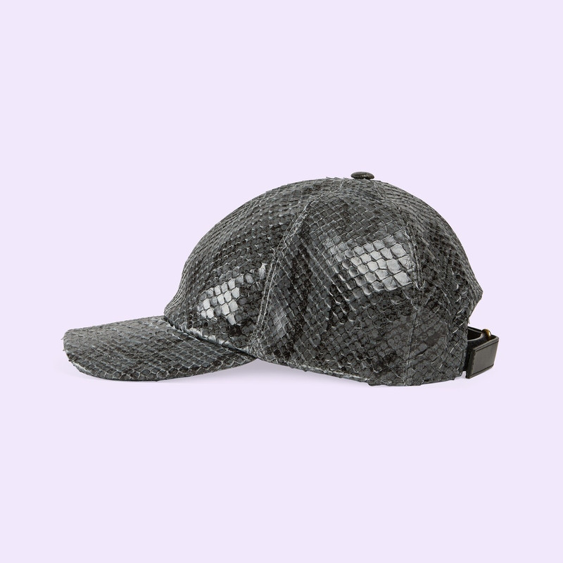 GUCCI GG Supreme and python baseball hat outlook