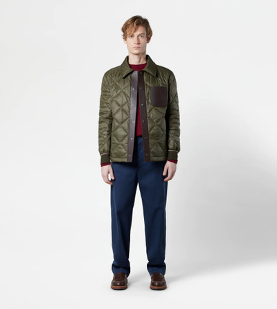 Tod's QUILTED JACKET - GREEN outlook