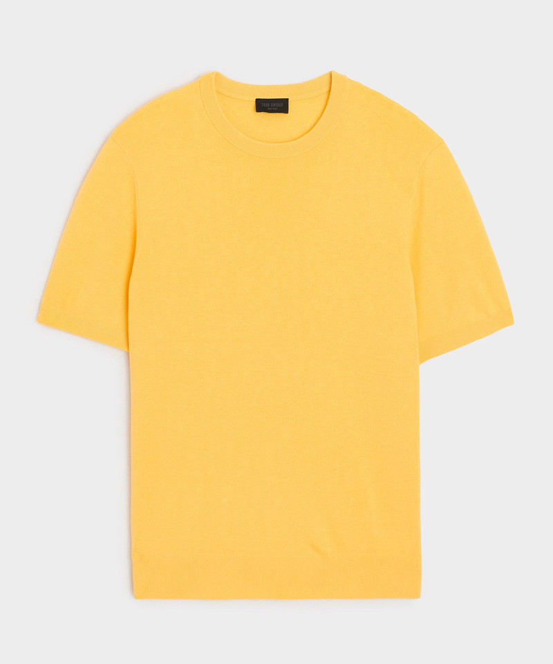 Silk-Cashmere Sweater Tee 1