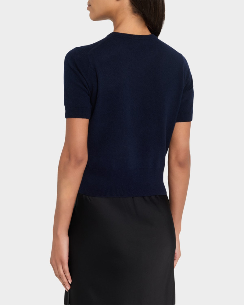 Wool-Cashmere Knit Short-Sleeve T-Shirt 3