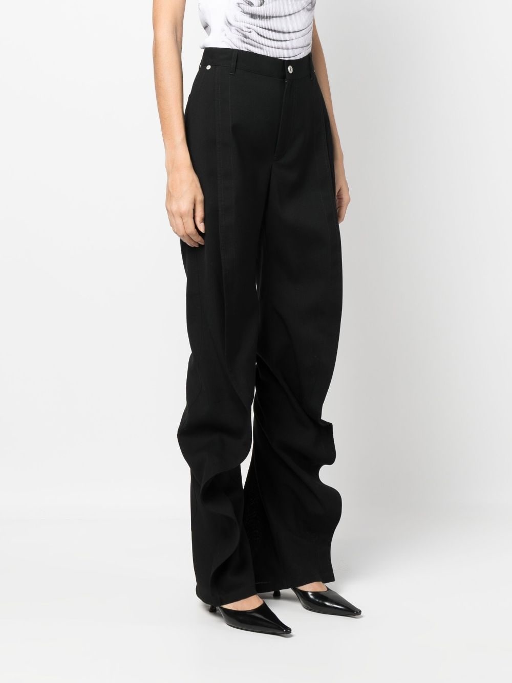 Banana high-waisted slim-fit trousers - 3