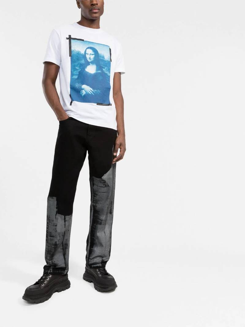 Off-White Monalisa slim-cut T-shirt outlook