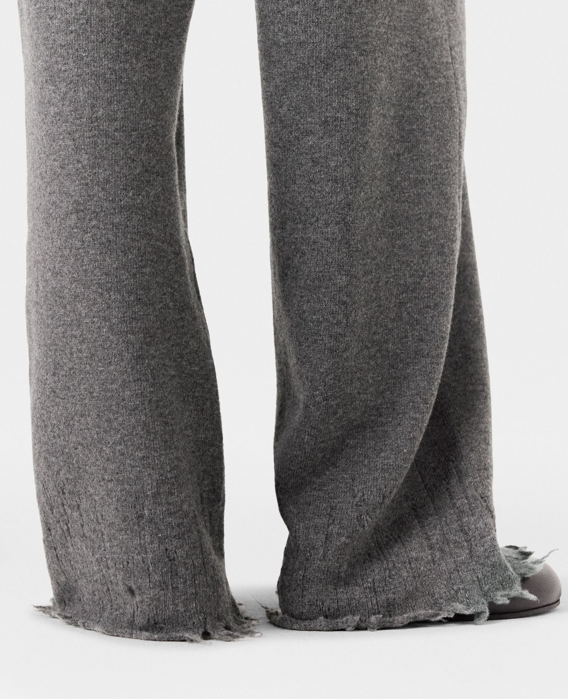 Flared High-Rise Trousers - 4