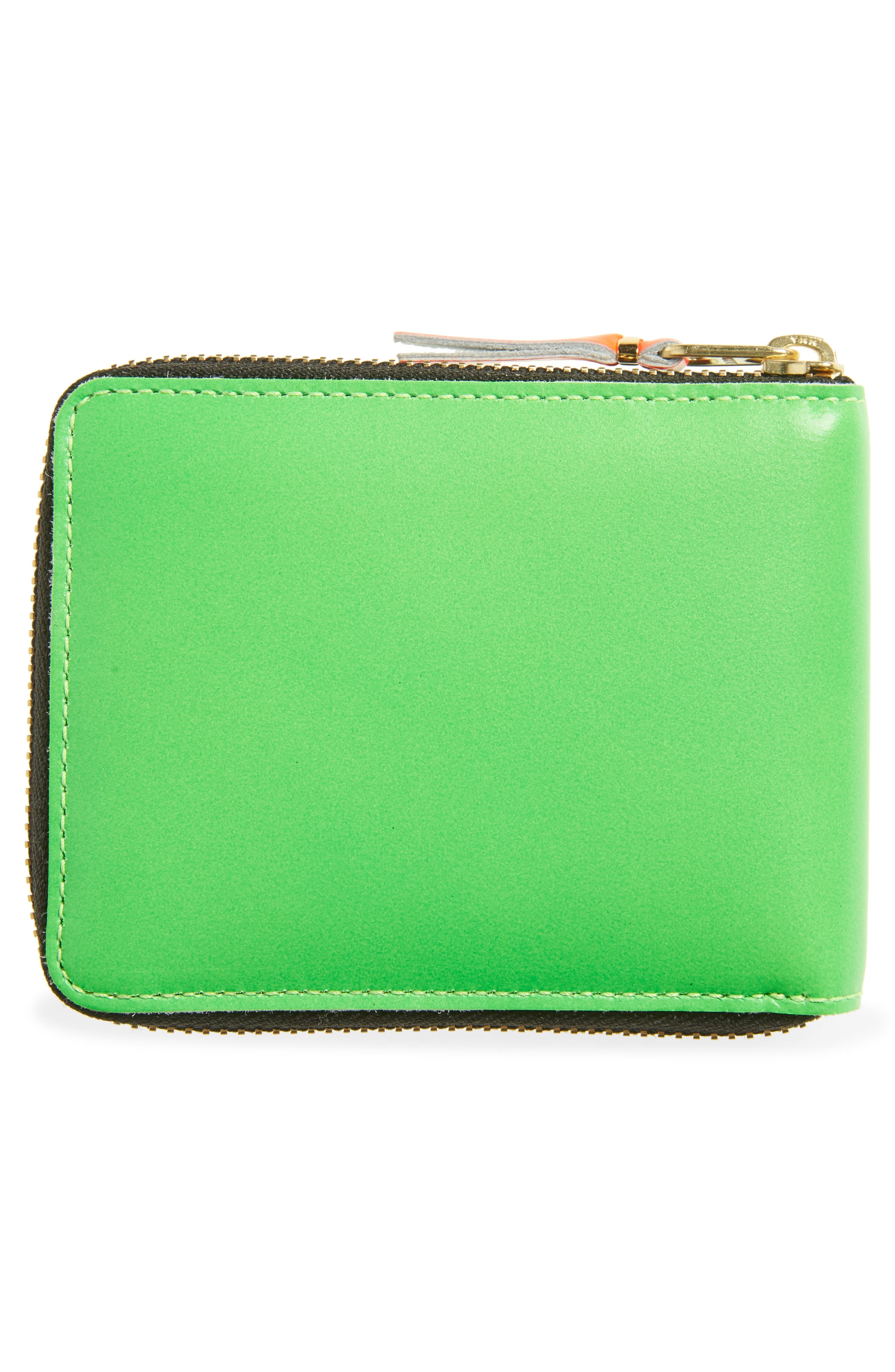 Comme des Garçons Wallets Super Fluo Wallet in Green at Nordstrom - 4
