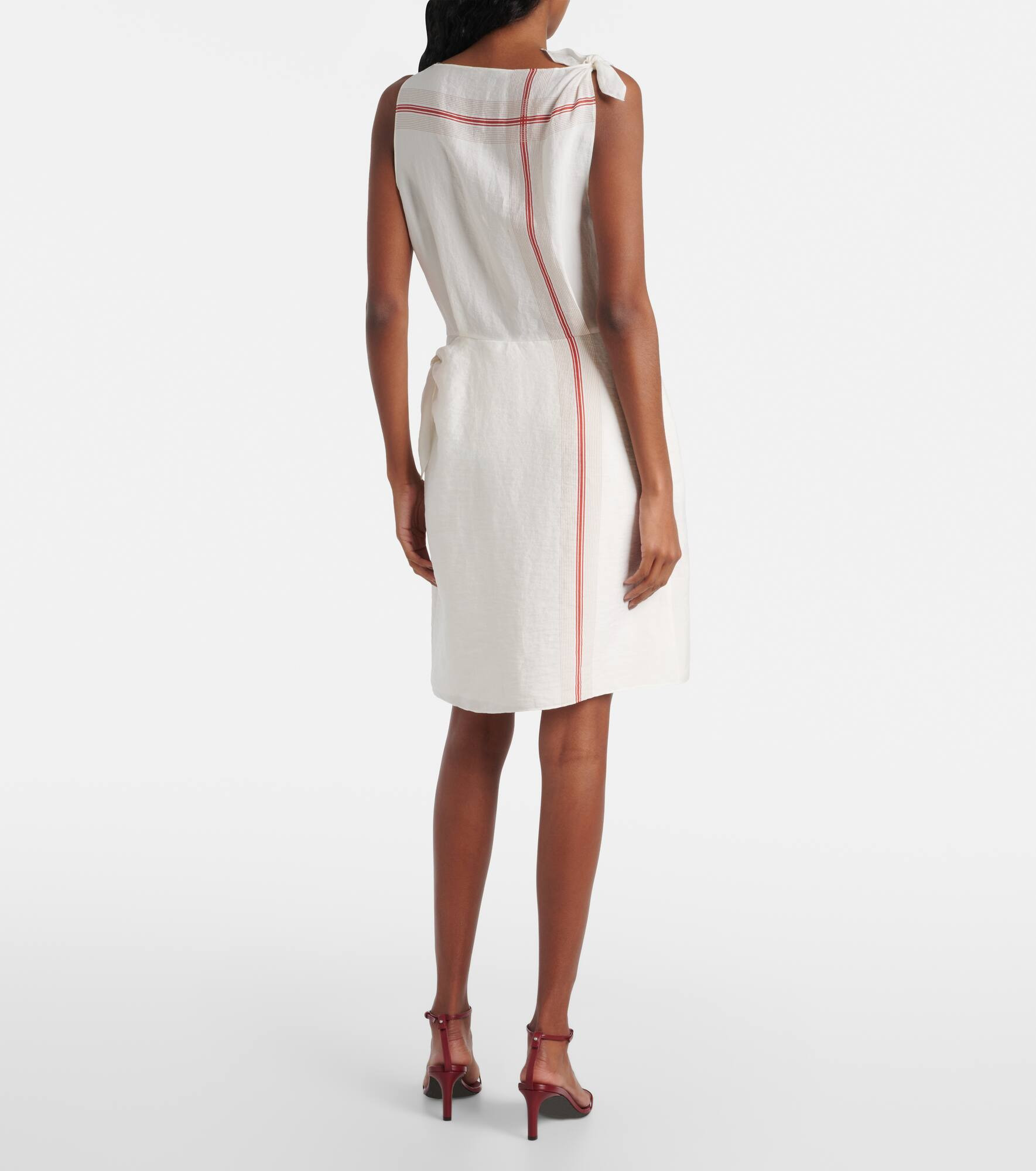 Striped wrap dress - 3