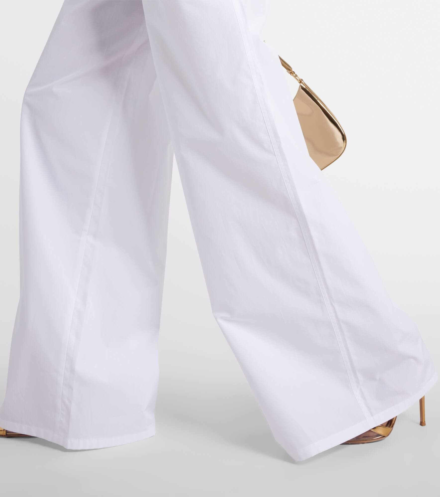 Navigli high-rise cotton wide-leg pants - 5