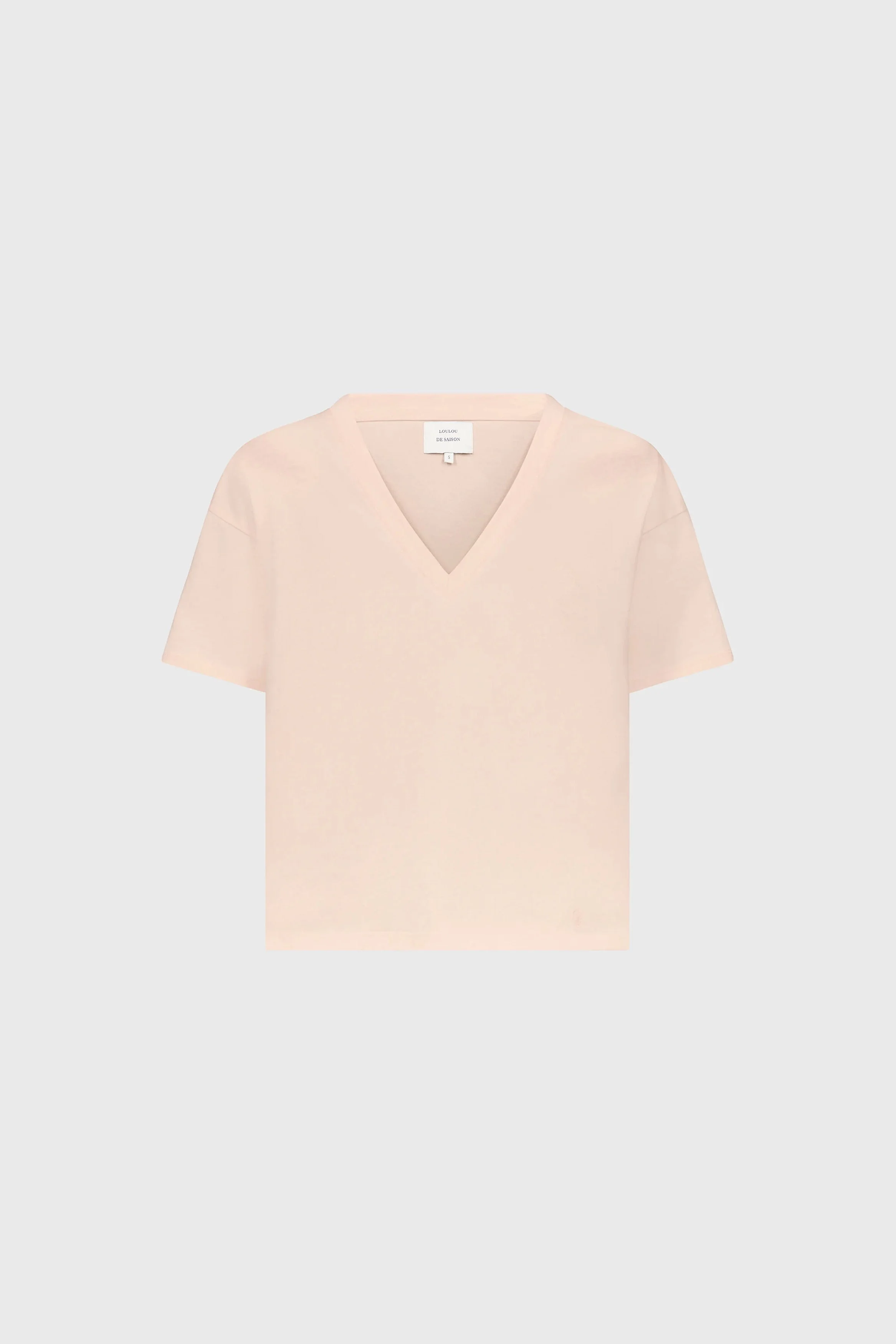Faaa Lds V Neck T-shirt Cream Rose - 1