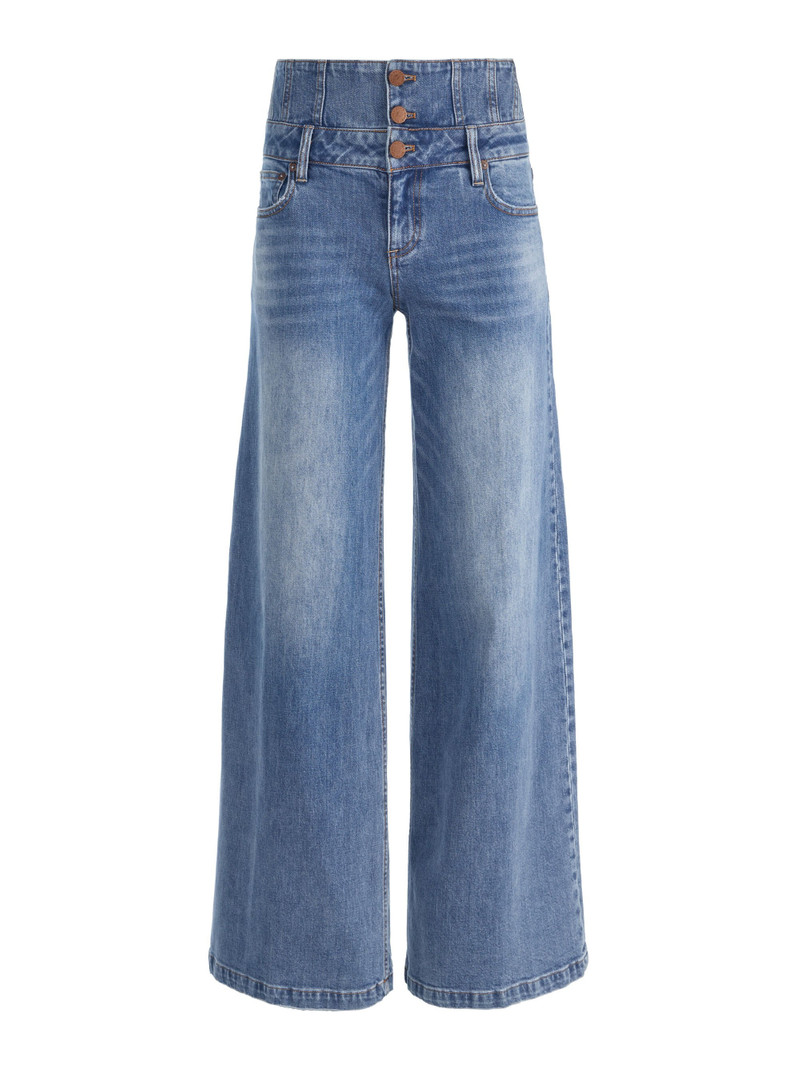 WHIT ULTRA HIGH BUTTON FRONT JEAN 1