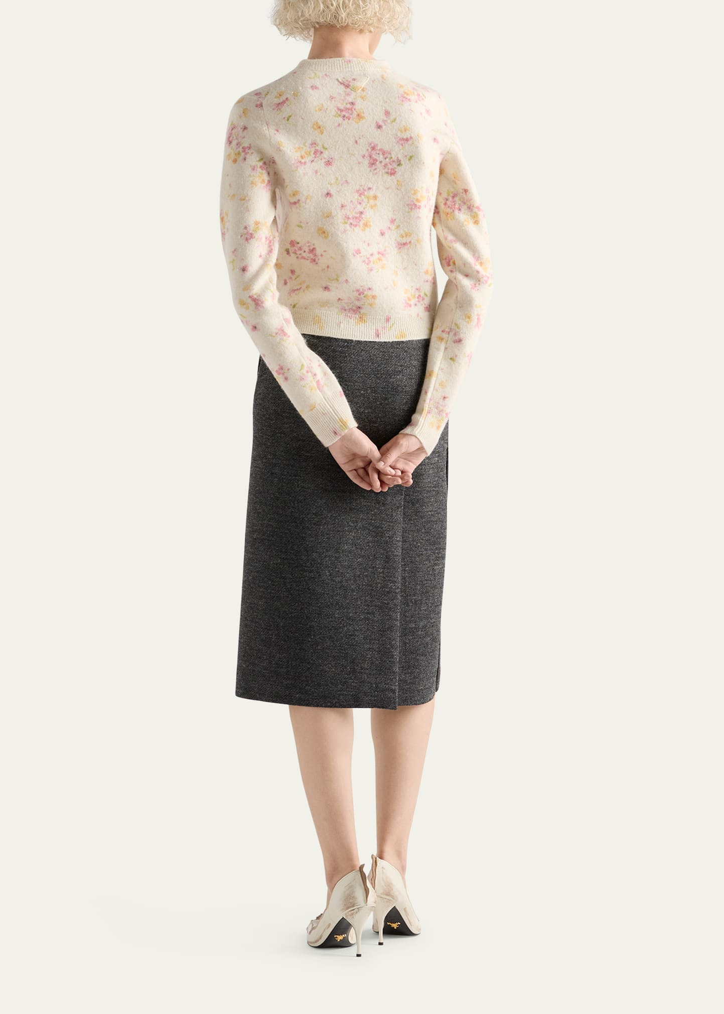 Floral Crewneck Cardigan - 3