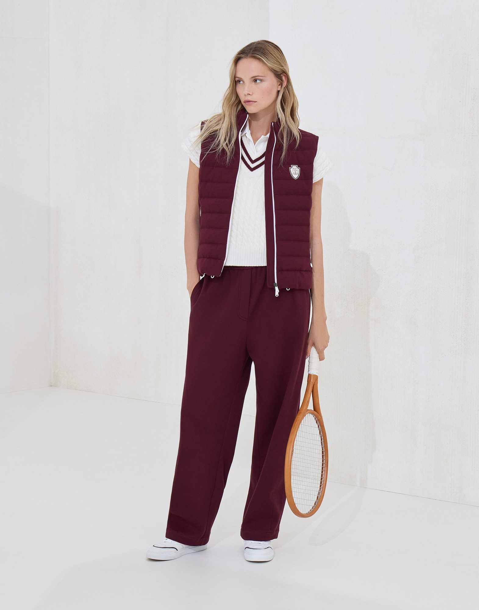 Techno cotton piqué track trousers - 4