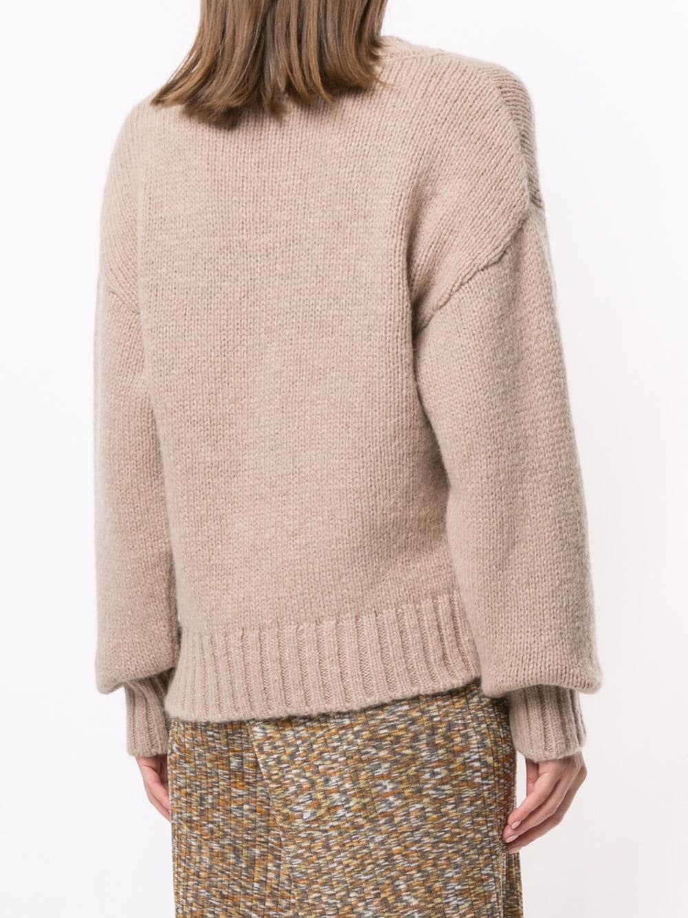 oversized knit with lettering - 4