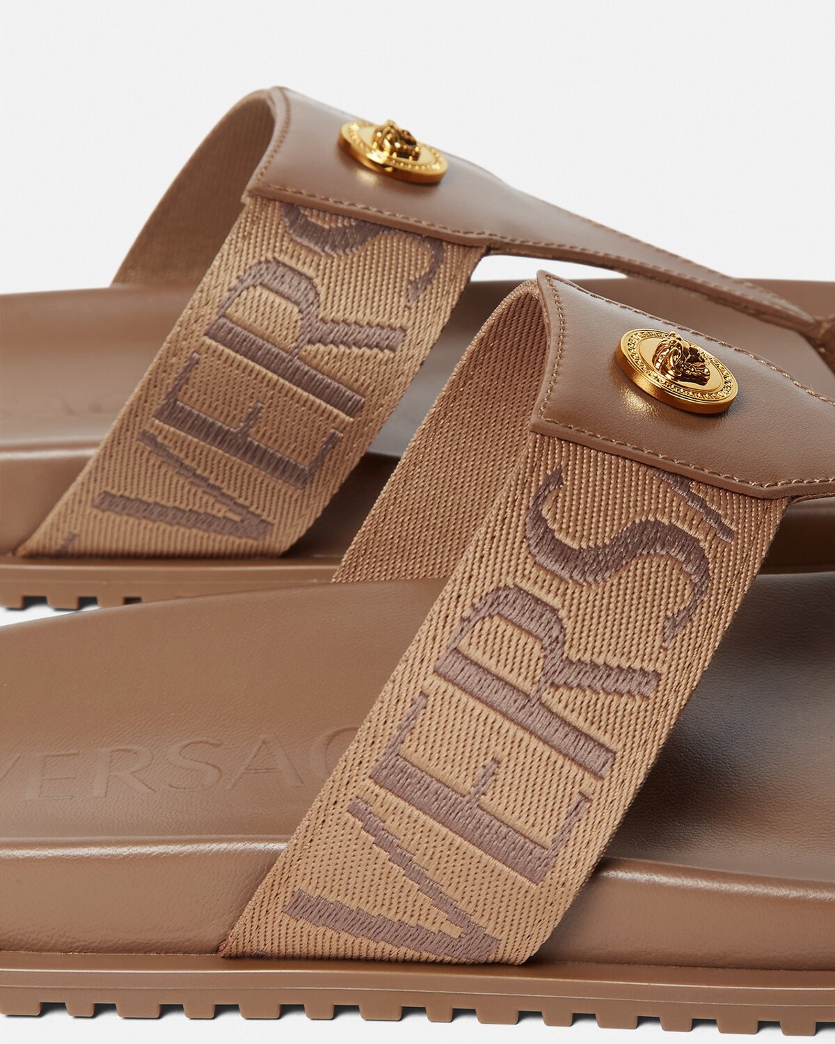 Versace Allover Sandals - 4