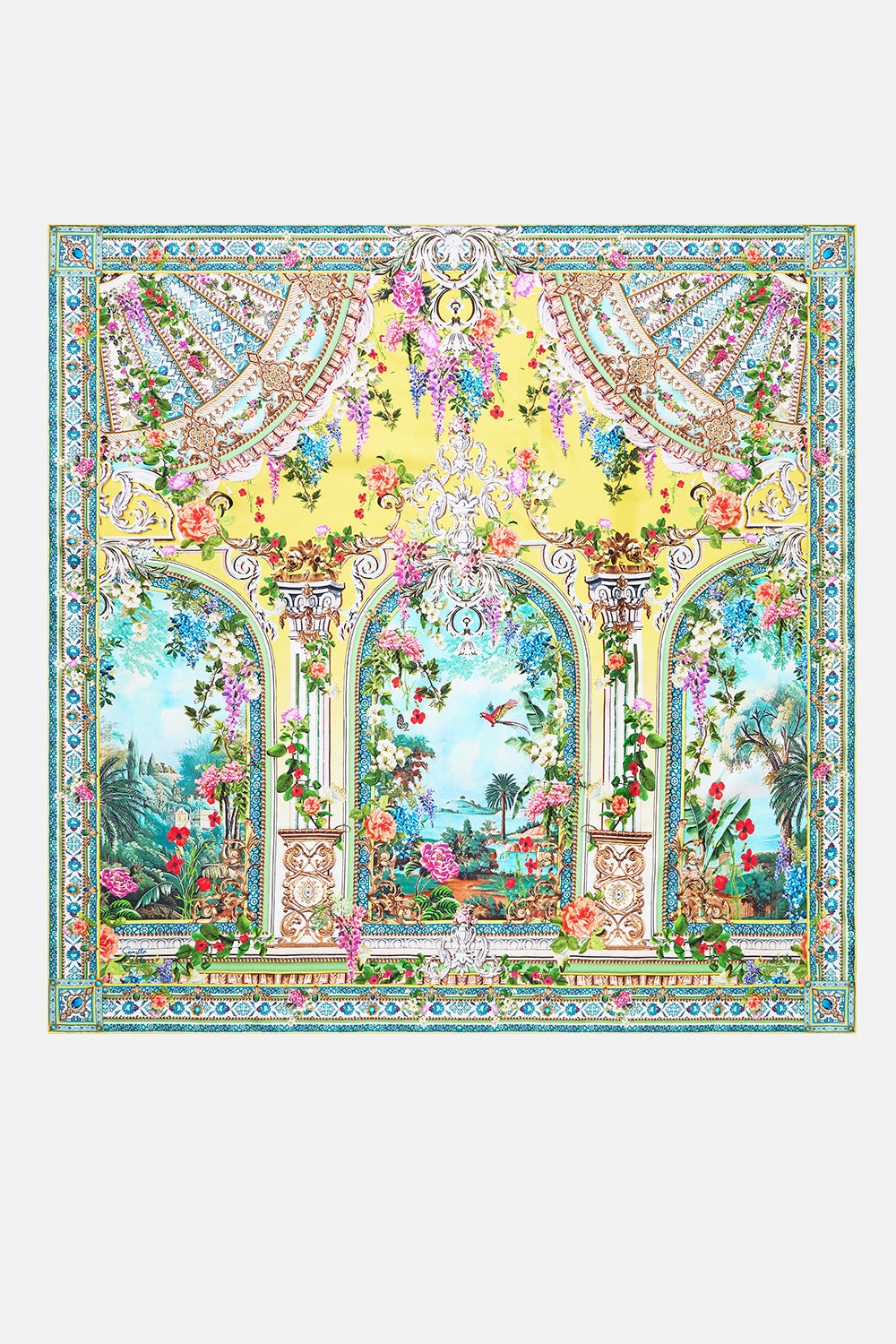 PRINTED SILK TWILL SQUARE SCARF - 2