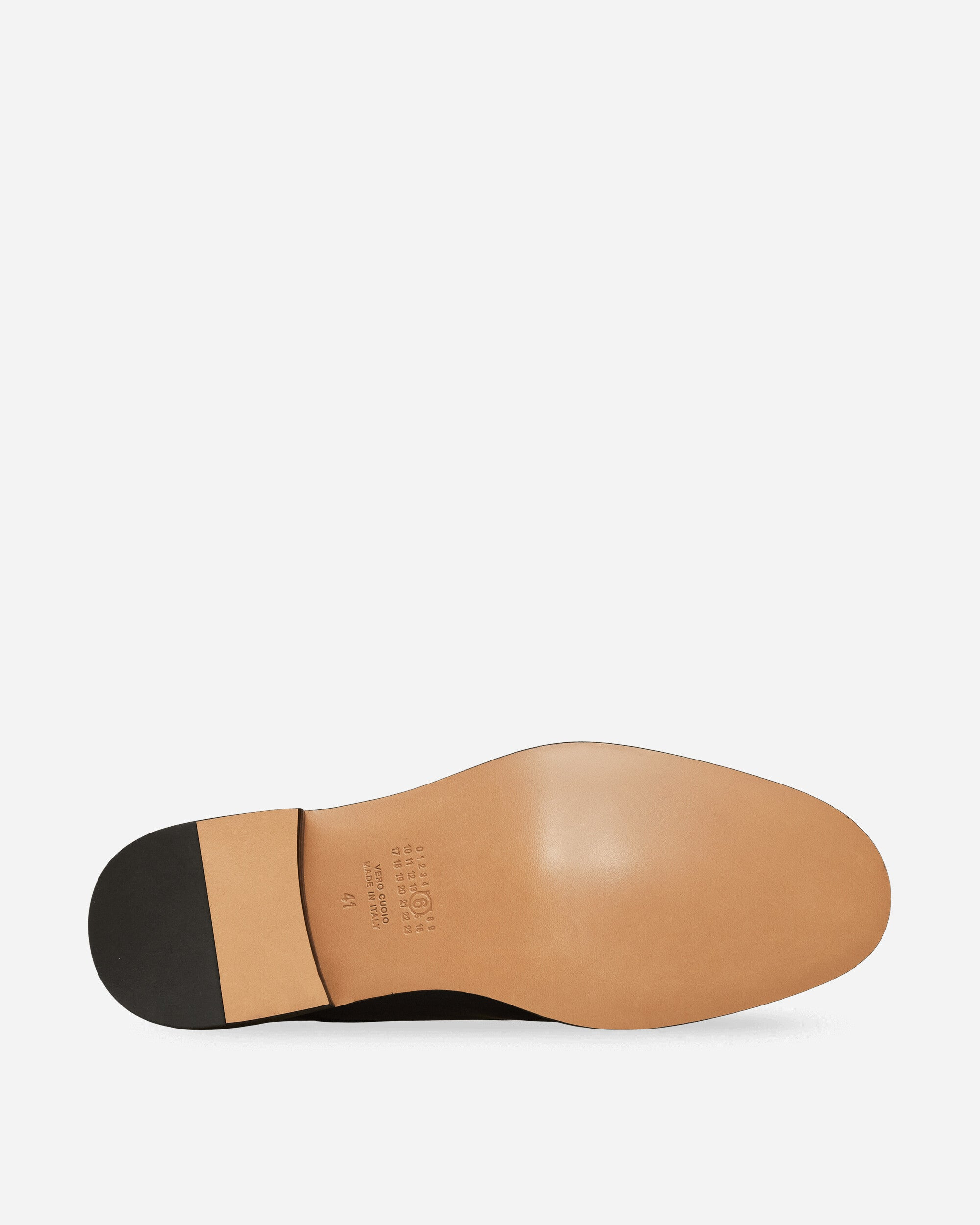 Leather Derby Shoes Black - 5