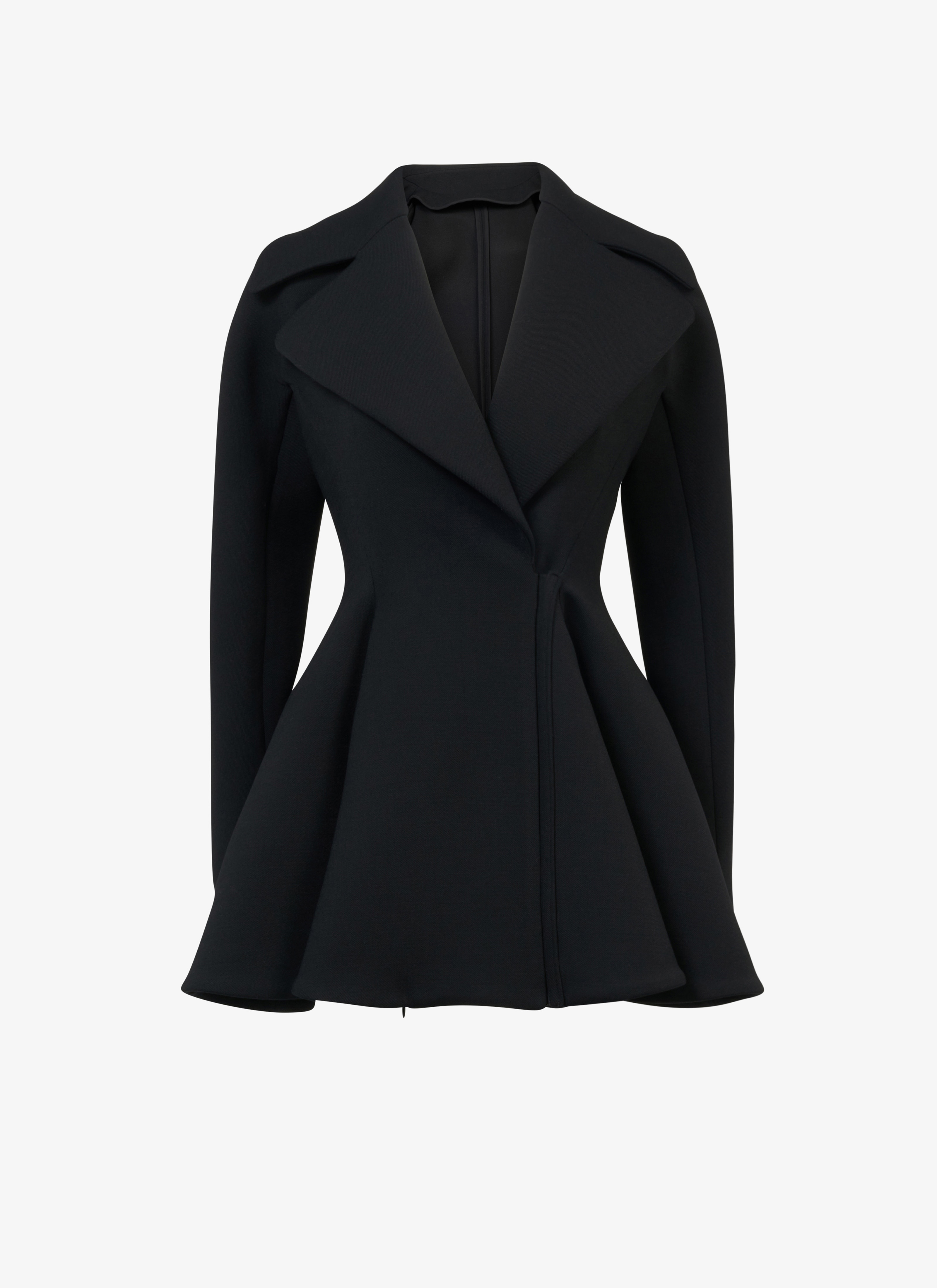 WOOL PRINCESS COAT - 1