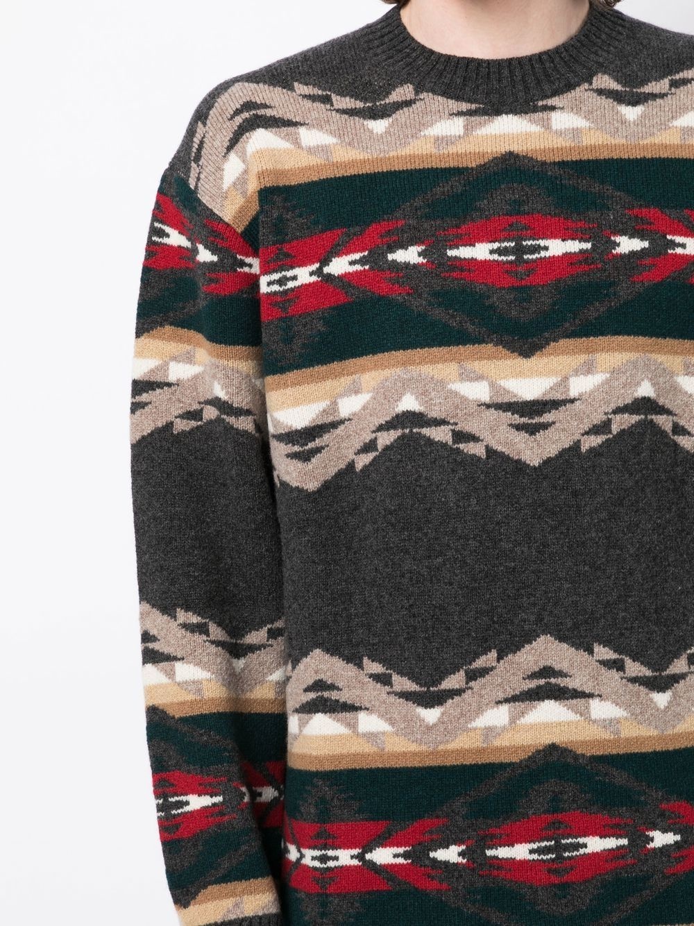 intarsia-knit jumper - 5