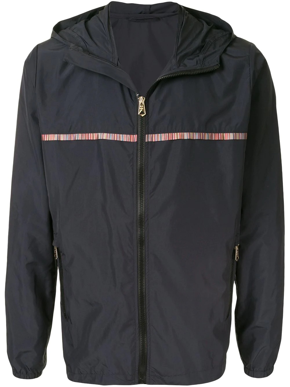 signature stripe-trim cagoule - 1