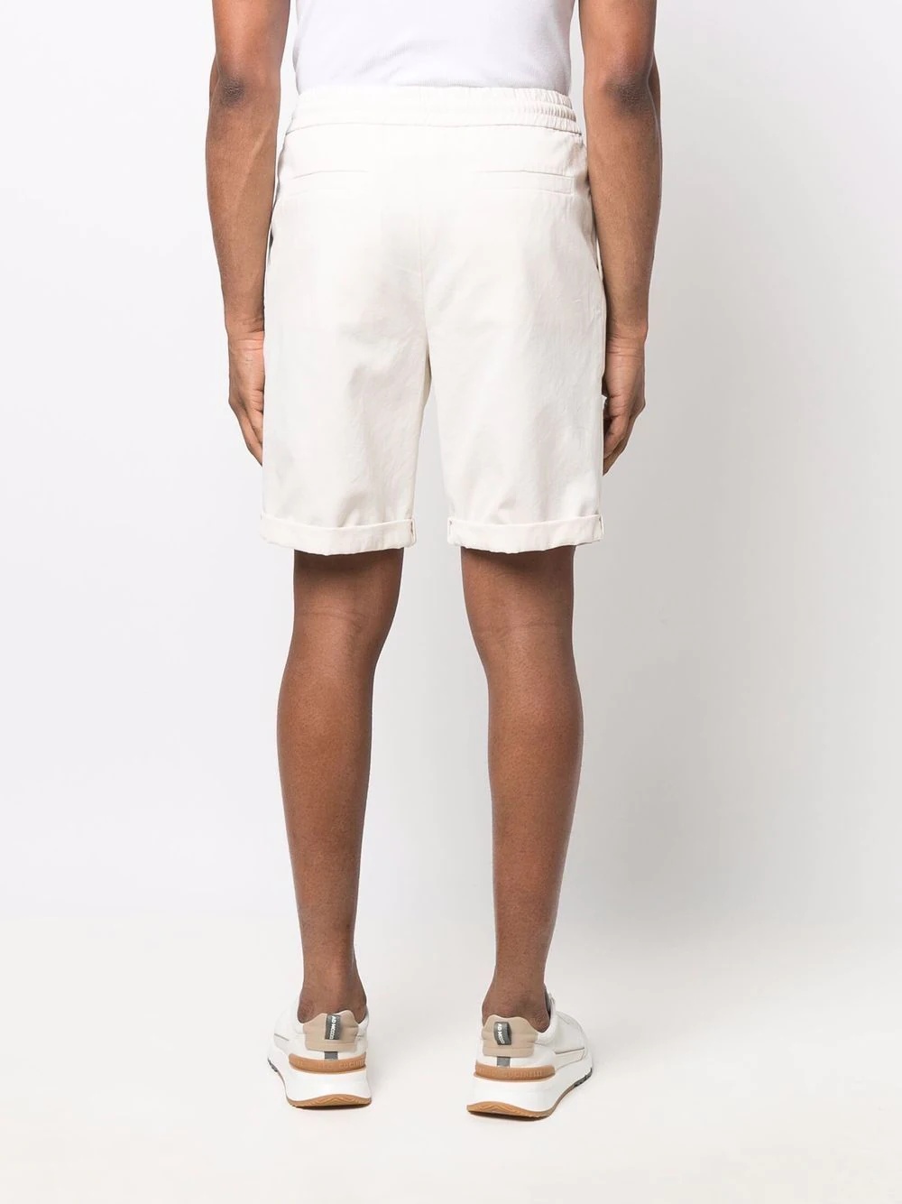 drawstring cotton shorts - 4