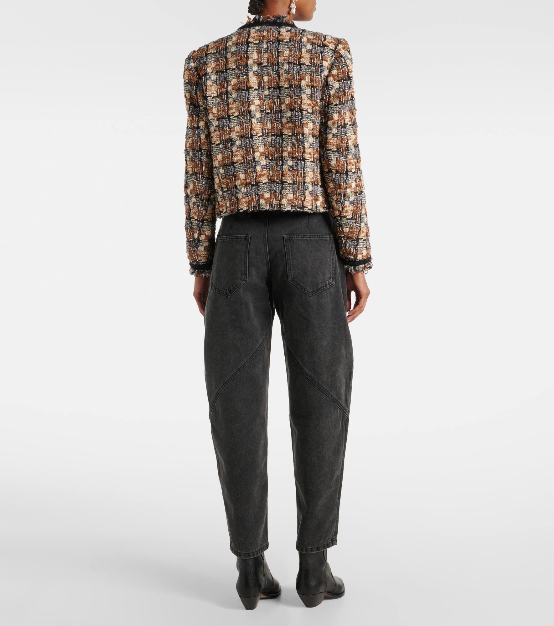 Kerry cropped wool-blend jacket - 3