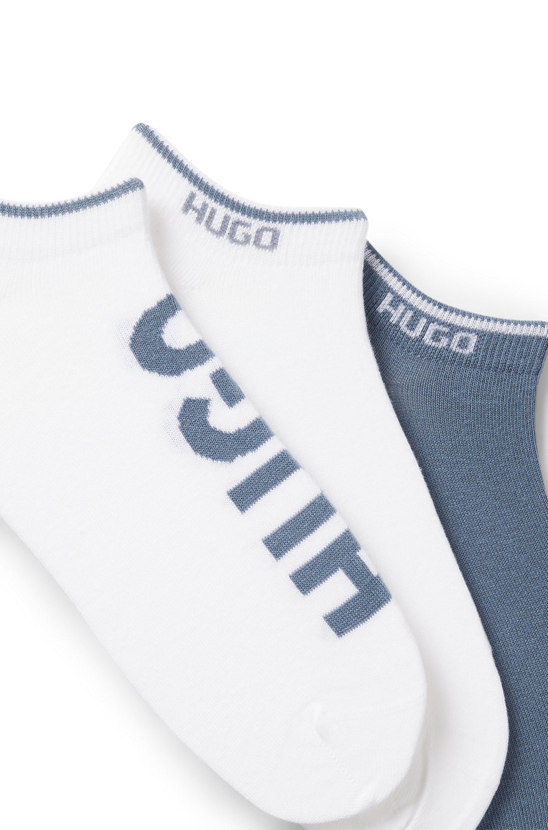 HUGO THREE-PACK OF LOGO SOCKS IN AN ANKLE LENGTH outlook