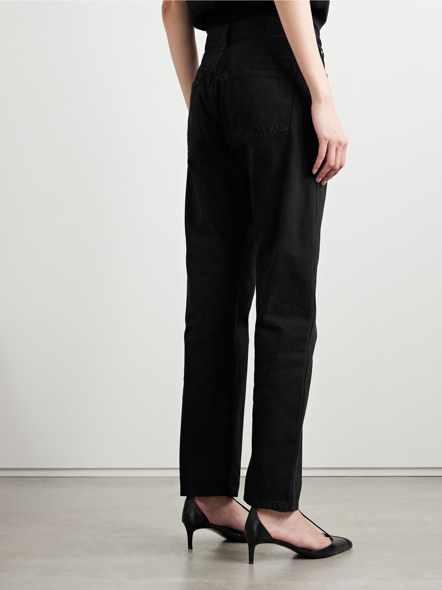 Callum high-rise straight-leg jeans Dark denim - 3