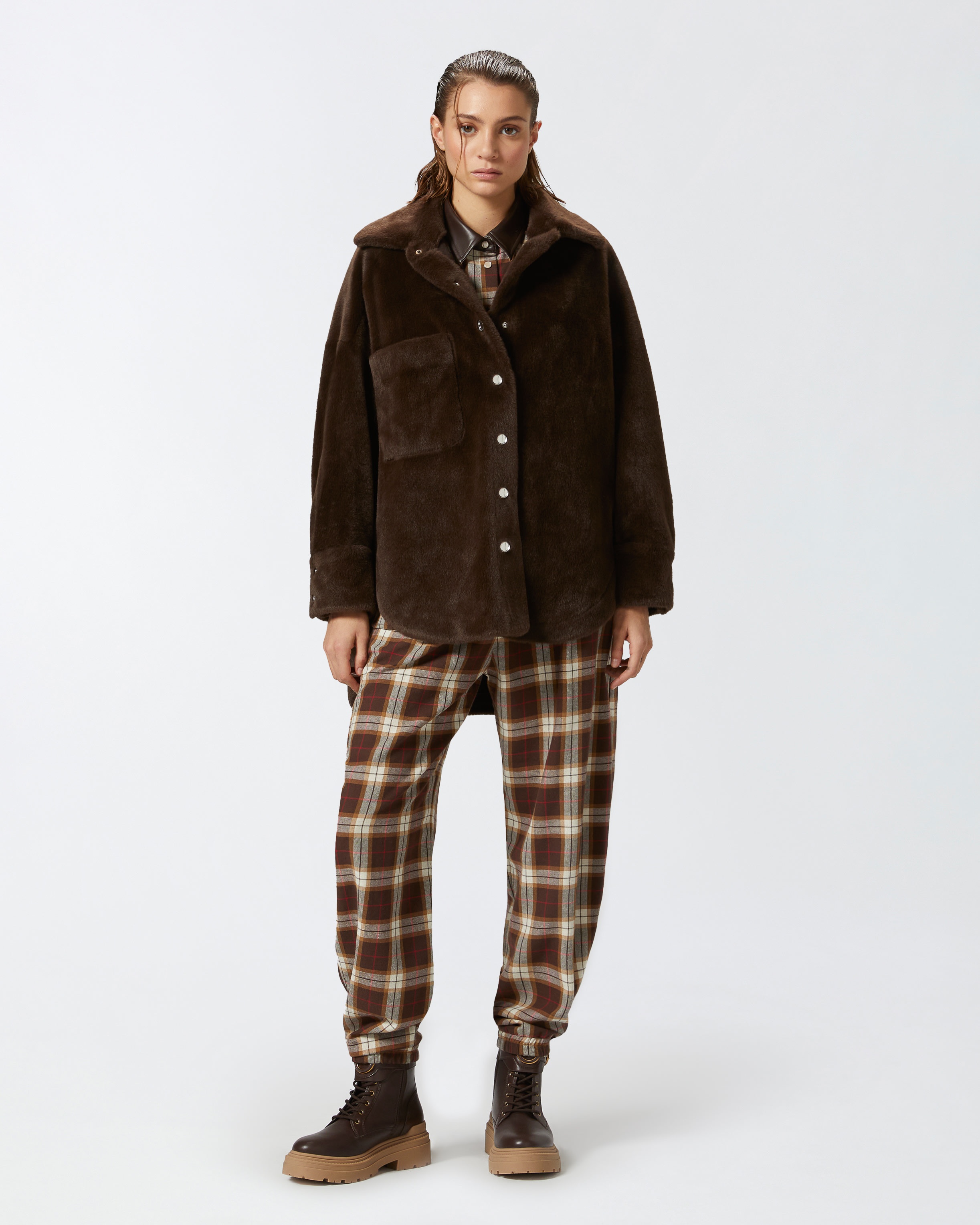 SOFT SHEEPSKIN-EFFECT SHACKET - 3