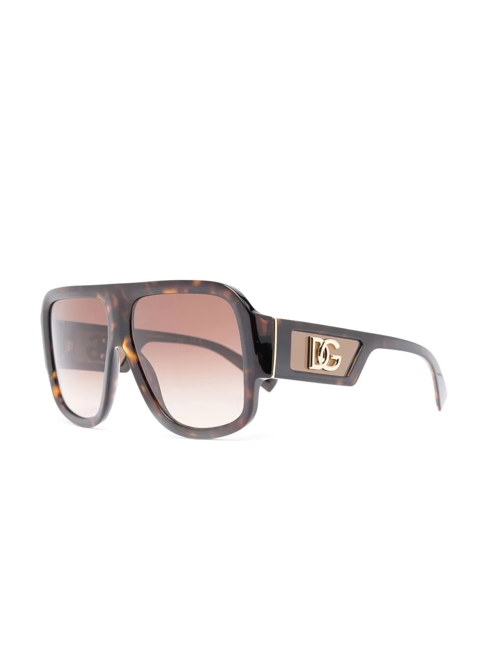 tortoiseshell oversize-frame sunglasses - 2