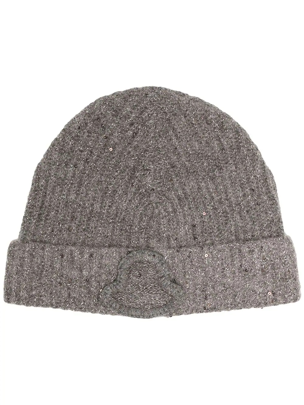 logo patch beanie - 1