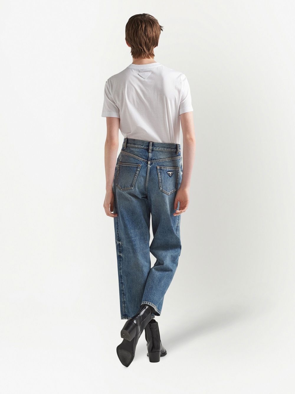 cropped straight-leg jeans - 3