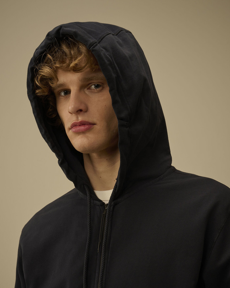 Light Fleece Zip Hooded Lens Sweatshirt 6