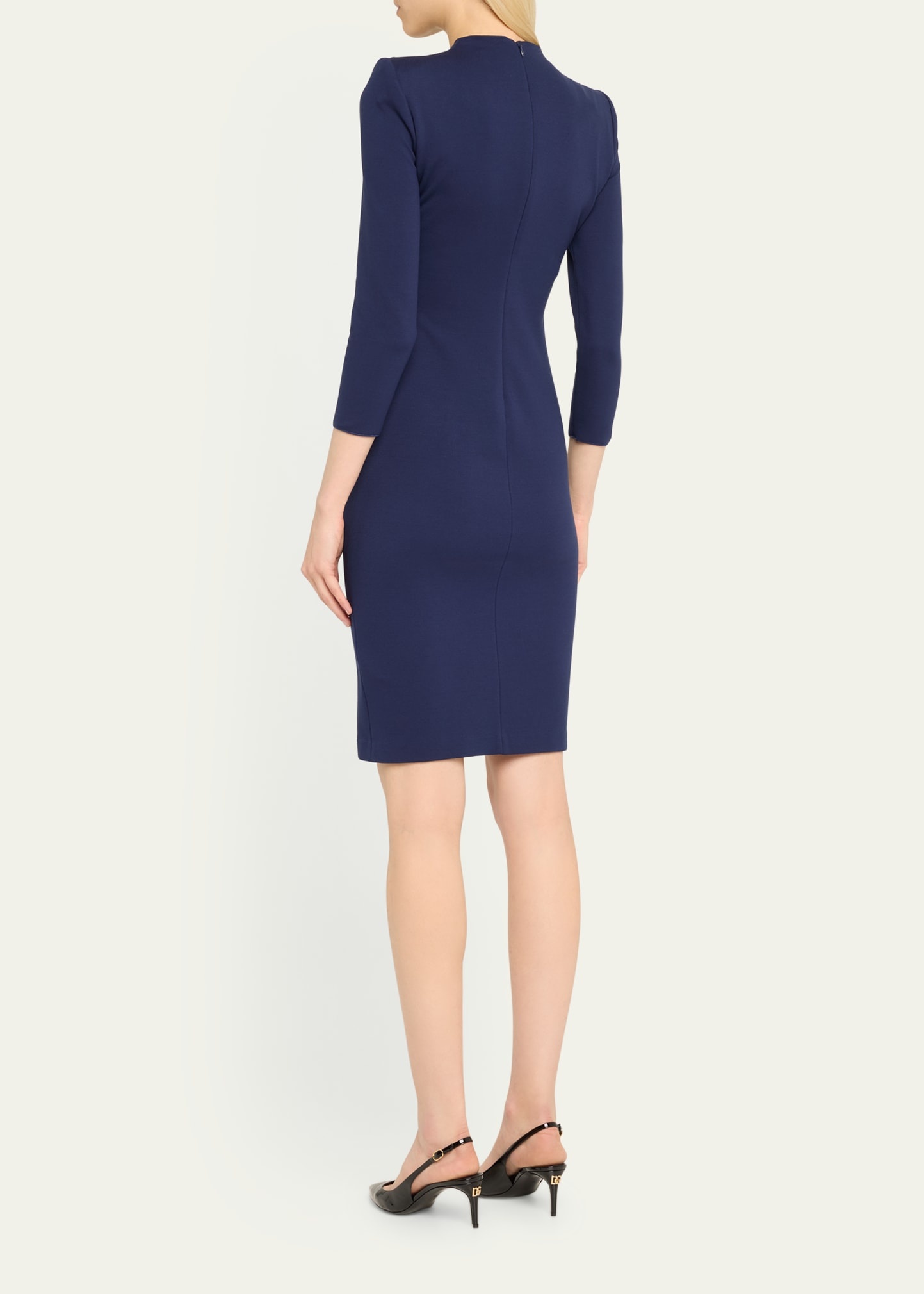 Milano Twist-Front Jersey Dress - 3