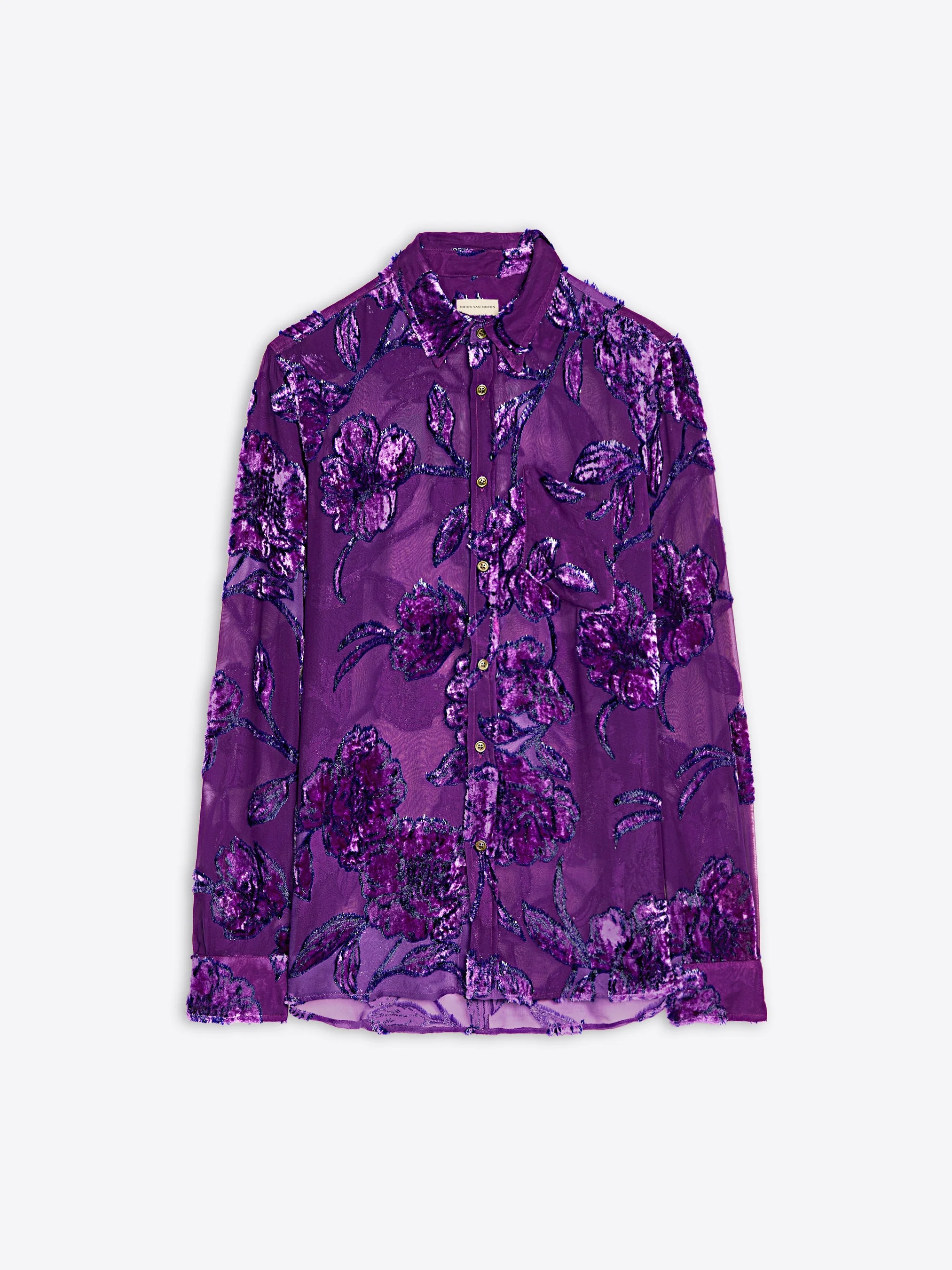 FITTED SHEER SHIRT - 1