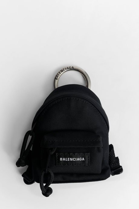 Balenciaga black micro backpack keyring - 1