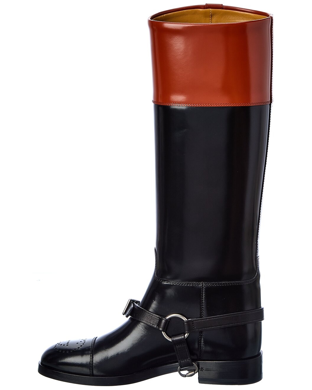 Gucci Harness Leather Knee-High Boot - 2