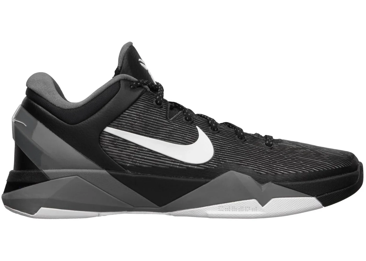 Nike Kobe 7 Black White Wolf Grey - 1